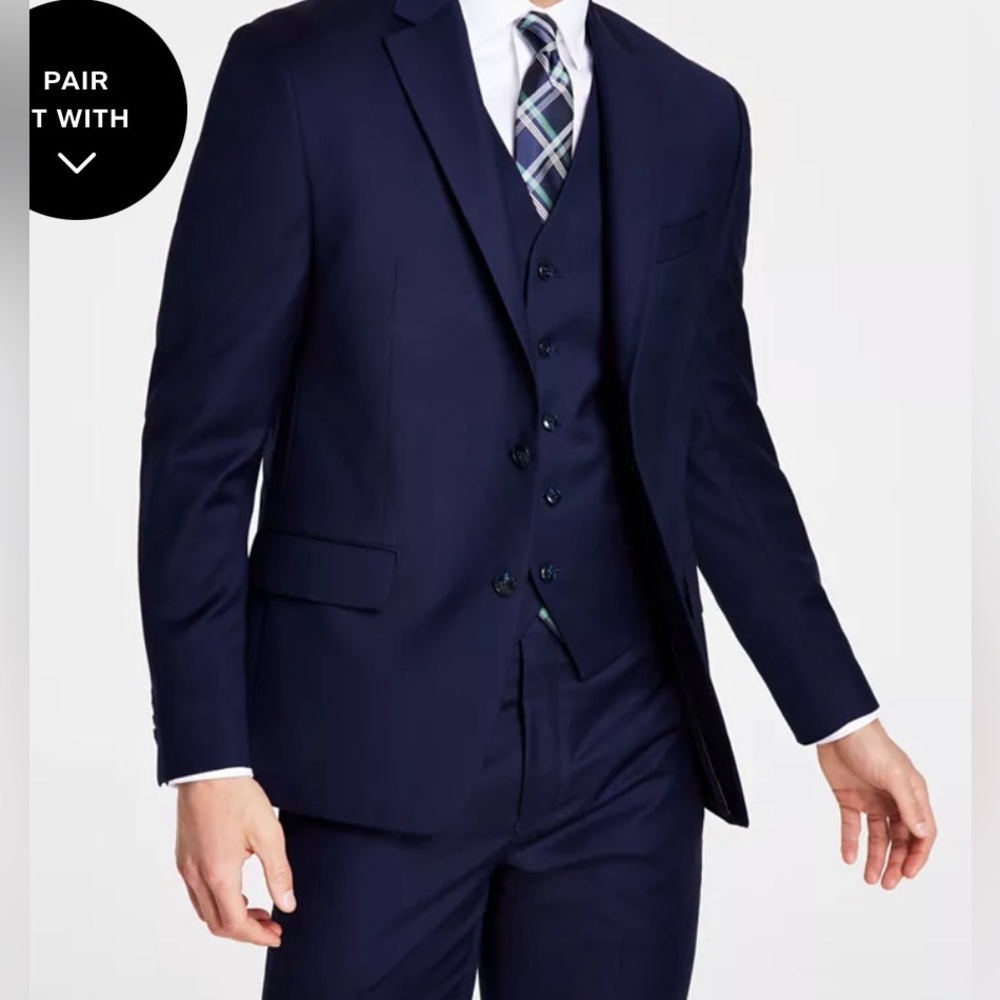 Nordstrom signature wool 3 piece suit 56 R NEW